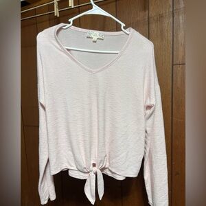 Long Sleeve Pink Sweater - Size M